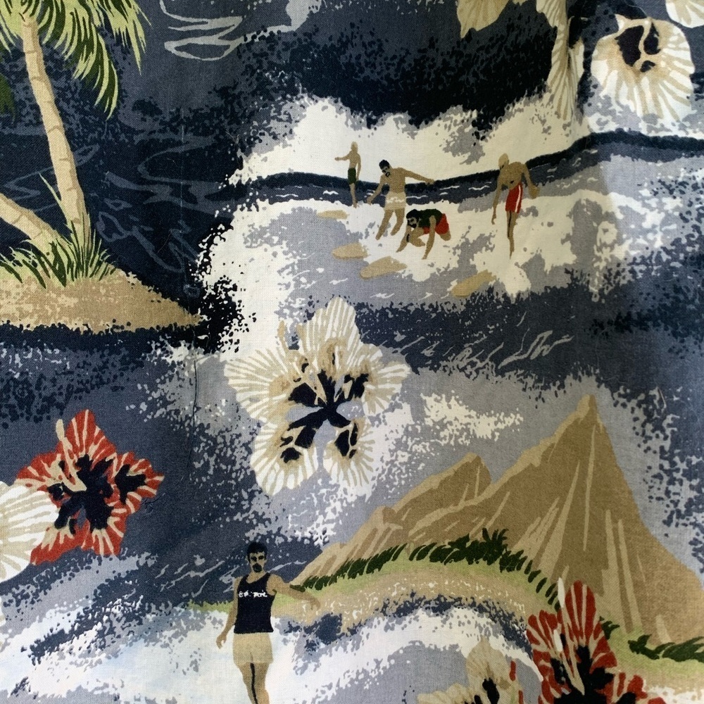 Vintage PCH Tropical Floral Button-Up Shirt Size Large - Picture 6 of 11